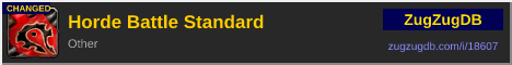 Horde Battle Standard: forum signature banner