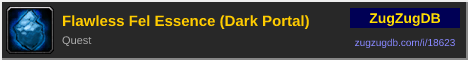 Flawless Fel Essence (Dark Portal): forum signature banner