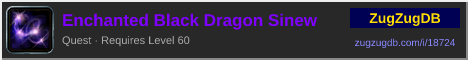 Enchanted Black Dragon Sinew: forum signature banner