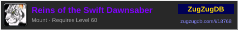 Reins of the Swift Dawnsaber: forum signature banner