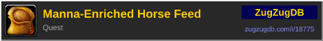 Manna-Enriched Horse Feed: forum signature banner