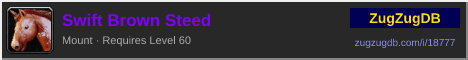 Swift Brown Steed: forum signature banner