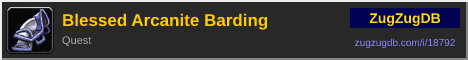 Blessed Arcanite Barding: forum signature banner