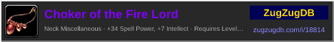 Choker of the Fire Lord: forum signature banner