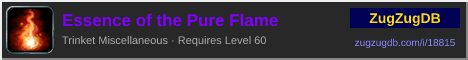 Essence of the Pure Flame: forum signature banner