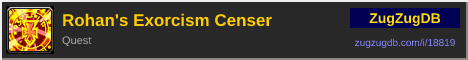 Rohan's Exorcism Censer: forum signature banner