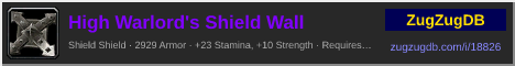 High Warlord's Shield Wall: forum signature banner