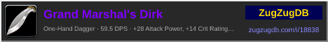 Grand Marshal's Dirk: forum signature banner