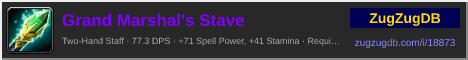 Grand Marshal's Stave: forum signature banner