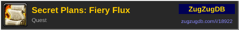 Secret Plans: Fiery Flux: forum signature banner