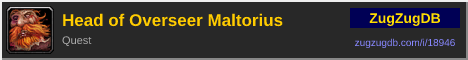 Head of Overseer Maltorius: forum signature banner