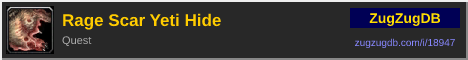 Rage Scar Yeti Hide: forum signature banner