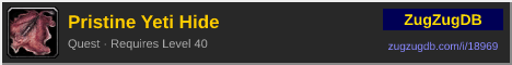 Pristine Yeti Hide: forum signature banner