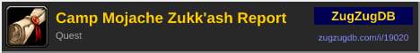 Camp Mojache Zukk'ash Report: forum signature banner