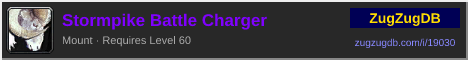 Stormpike Battle Charger: forum signature banner
