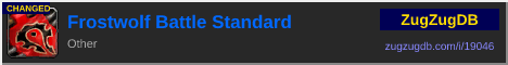 Frostwolf Battle Standard: forum signature banner