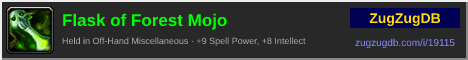 Flask of Forest Mojo: forum signature banner