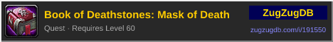 Book of Deathstones: Mask of Death: forum signature banner