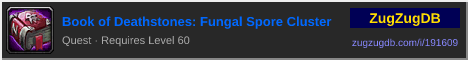 Book of Deathstones: Fungal Spore Cluster: forum signature banner