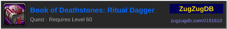 Book of Deathstones: Ritual Dagger: forum signature banner