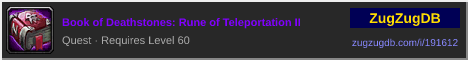 Book of Deathstones: Rune of Teleportation II: forum signature banner