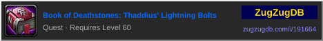Book of Deathstones: Thaddius' Lightning Bolts: forum signature banner