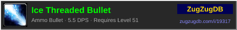 Ice Threaded Bullet: forum signature banner