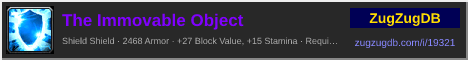 The Immovable Object: forum signature banner