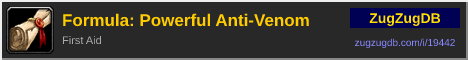 Formula: Powerful Anti-Venom: forum signature banner