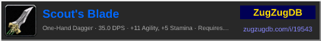 Scout's Blade: forum signature banner