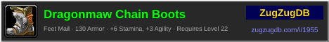 Dragonmaw Chain Boots: forum signature banner