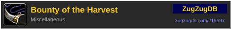 Bounty of the Harvest: forum signature banner