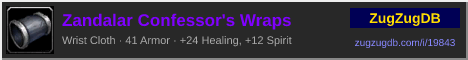 Zandalar Confessor's Wraps: forum signature banner