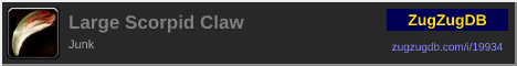 Large Scorpid Claw: forum signature banner
