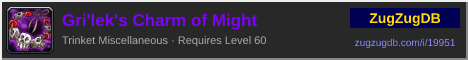 Gri'lek's Charm of Might: forum signature banner