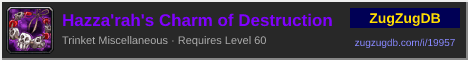 Hazza'rah's Charm of Destruction: forum signature banner