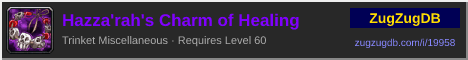 Hazza'rah's Charm of Healing: forum signature banner