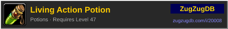 Living Action Potion: forum signature banner