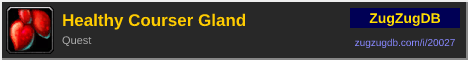 Healthy Courser Gland: forum signature banner