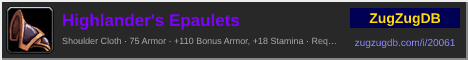 Highlander's Epaulets: forum signature banner