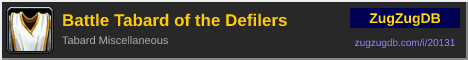 Battle Tabard of the Defilers: forum signature banner