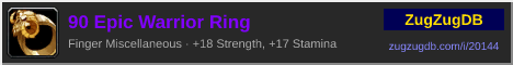 90 Epic Warrior Ring: forum signature banner