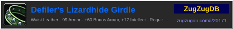 Defiler's Lizardhide Girdle: forum signature banner
