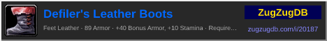 Defiler's Leather Boots: forum signature banner
