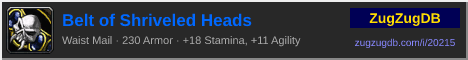 Belt of Shriveled Heads: forum signature banner