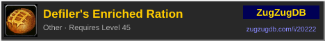 Defiler's Enriched Ration: forum signature banner