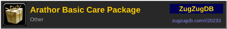 Arathor Basic Care Package: forum signature banner