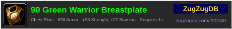 90 Green Warrior Breastplate: forum signature banner