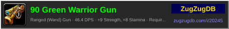 90 Green Warrior Gun: forum signature banner