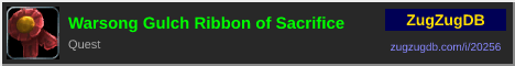 Warsong Gulch Ribbon of Sacrifice: forum signature banner